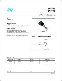 Click here to download 2N5191_07 Datasheet