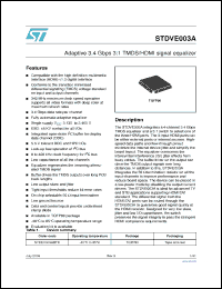 Click here to download STDVE003A Datasheet