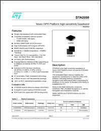 Click here to download STA2058 Datasheet