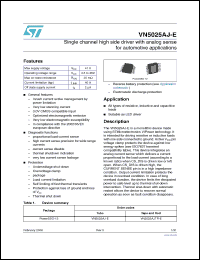Click here to download VN5025AJTR-E Datasheet