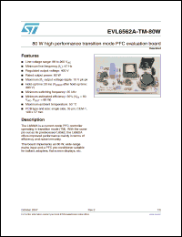 Click here to download EVL6562A-TM-80W Datasheet