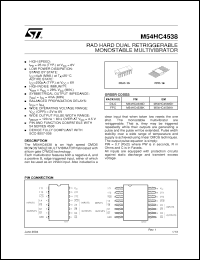 Click here to download M54HC4538D1 Datasheet