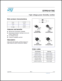 Click here to download STPS10170CG-TR Datasheet