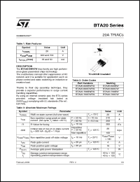 Click here to download BTA20-600BWRG Datasheet