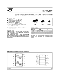 Click here to download M74HC266RM13TR Datasheet