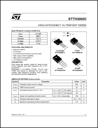 Click here to download STTH3002CR Datasheet