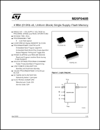 Click here to download M29F040B90P6T Datasheet