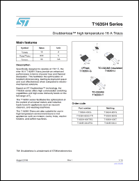 Click here to download T1635H-600I Datasheet