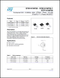 Click here to download STB141NF55 Datasheet