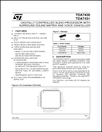 Click here to download TDA7430TR Datasheet