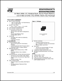 Click here to download M36W0R6030T0ZAQE Datasheet