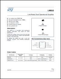 Click here to download LM833YD Datasheet