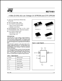 Click here to download M27V401-200F6TR Datasheet