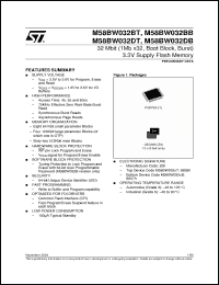 Click here to download M58BW032DT60ZA6T Datasheet