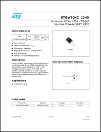 Click here to download STGW30NC120HD Datasheet