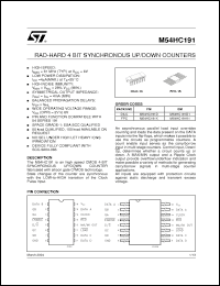 Click here to download M54HC191D1 Datasheet