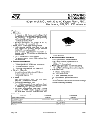 Click here to download ST72F321M6T6 Datasheet