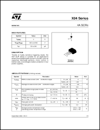 Click here to download X0405MF-0AA2 Datasheet