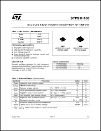 Click here to download STPS1H100 Datasheet