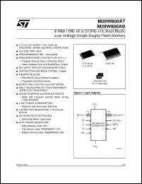 Click here to download M29W800AT90M5T Datasheet