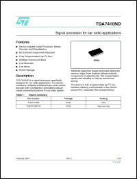 Click here to download TDA7410ND Datasheet