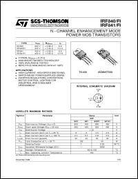 Click here to download IRF841FI Datasheet