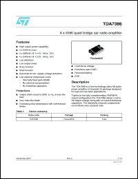 Click here to download TDA7386_07 Datasheet