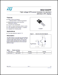 Click here to download MD2103DFP Datasheet