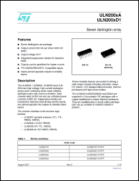Click here to download ULN200XD1 Datasheet