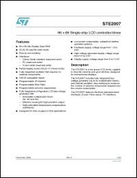Click here to download STE2007DIE2 Datasheet
