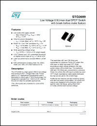 Click here to download STG3689 Datasheet
