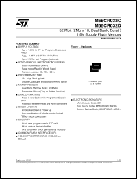 Click here to download M58CR032CZB Datasheet