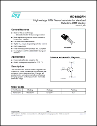 Click here to download MD1802FH Datasheet