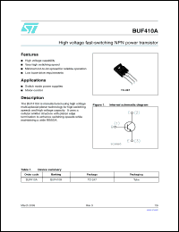 Click here to download BUF410A_08 Datasheet