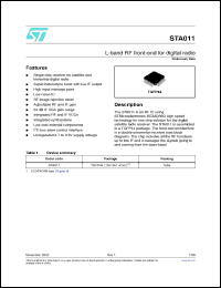 Click here to download STA011 Datasheet