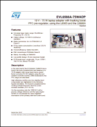 Click here to download EVL6566A-75WADP Datasheet