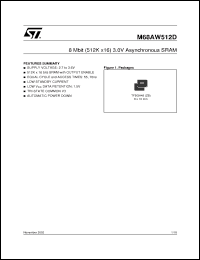 Click here to download M68AW512DZB Datasheet