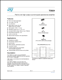 Click here to download TS924AIYDT Datasheet