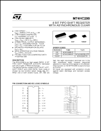 Click here to download M74HC299TTR Datasheet