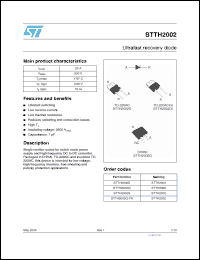 Click here to download STTH2002D Datasheet