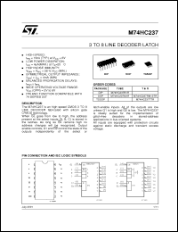 Click here to download M74HC237RM13TR Datasheet