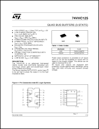 Click here to download 74VHC125MTR Datasheet