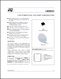 Click here to download LM2903HD Datasheet
