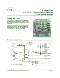 Click here to download EVAL6920D Datasheet