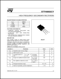 Click here to download STTH8003CY_02 Datasheet