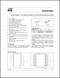 Click here to download M54HC4060D Datasheet