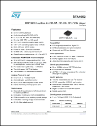 Click here to download STA1052S1 Datasheet