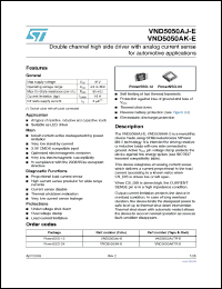 Click here to download VND5050AK-E Datasheet