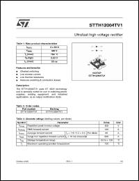 Click here to download STTH12004TV1 Datasheet