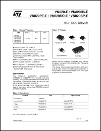Click here to download VN820PT-E Datasheet